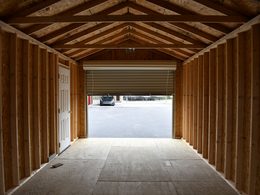 Garage Door Utility Shed Interior